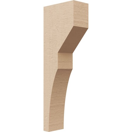 Ekena Millwork 2"W x 4"D x 12"H Thin Monterey Rough Cedar Woodgrain TimberThane Corbel, Primed Tan CORUR02X04X12MONRCPR